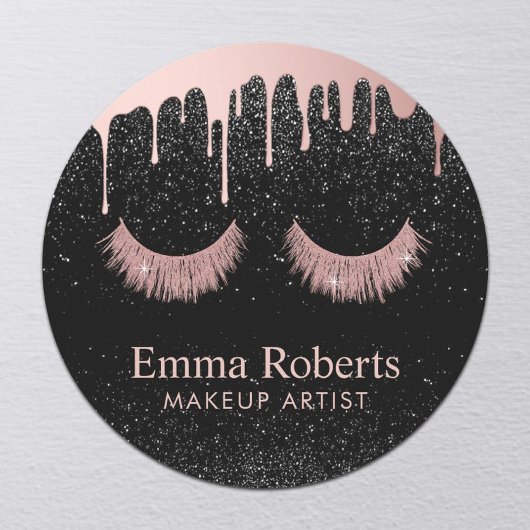 ラッシュメイクアップアーティストバラ金ゴールド滴下サロン ラウンドシール