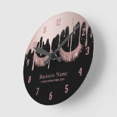 ラッシュメイクアップアーティストバラ金ゴールド滴下サロン ラウンド壁時計 (傾斜)