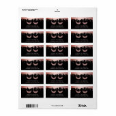 ラッシュメイクアップアーティストバラ金ゴールド滴下サロン ラベル (フルシート)