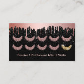 ラッシュメイクアップアーティストバラ金ゴールド滴下ロイヤリティ ロイヤリティカード (正面)