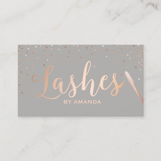 ラッシュメイクアップアーティストバラ金ゴールド&グレーロイヤリティ ロイヤリティカード (正面)