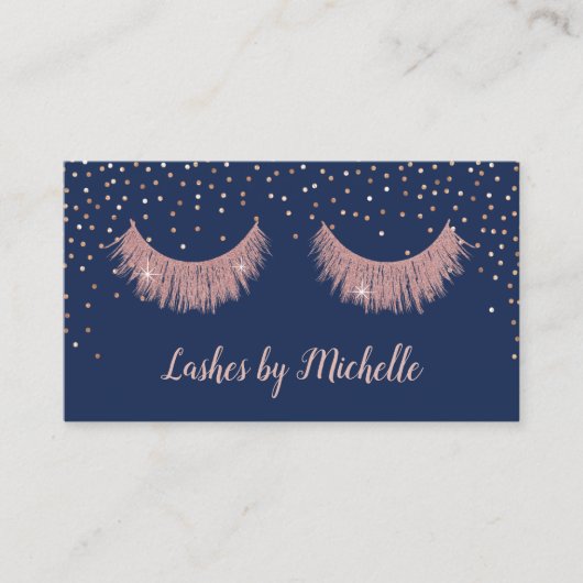 ラッシュメイクアップアーティストバラ金ゴールド&ネイビーロイヤリティ ロイヤリティカード (正面)