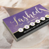 ラッシュメイクアップアーティストパープルエレガントロイヤリティパンチ ロイヤリティカード