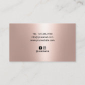 ラッシュメイクアップアーティストブルーアイズサロンバラ金ゴールド 名刺 (裏面)