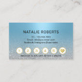 ラッシュメイクアップアーティストブルーモダンサロンロイヤリティ ロイヤリティカード (裏面)