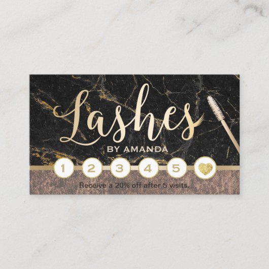 ラッシュメイクアップアーティストマモダンーブルカッパーロイヤリティ ロイヤリティカード (正面)