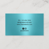 ラッシュメイクアップアーティストユニコーンドリップスターコイズサロン 名刺 (裏面)