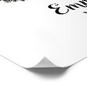 ラッシュメイクアップアーティストヴィンテージフローラ美しいサロン ポスター (角)