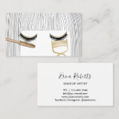 ラッシュメイクアップアーティスト美しいガールサロン 名刺 (正面/裏面)