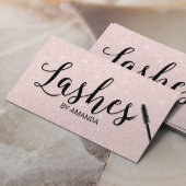 ラッシュメイクアップアーティスト赤面バラ金ゴールドタイポグラフィ 名刺