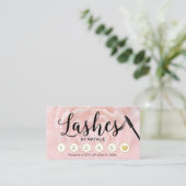 ラッシュメイクアップアーティスト赤面ピンクフローラロイヤリティ ロイヤリティカード (スタンド正面)