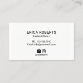 ラッシュメイクアップアーティスト赤面水彩ロイヤリティ ロイヤリティカード (裏面)