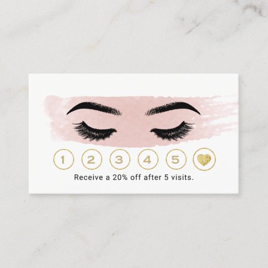 ラッシュメイクアップアーティスト赤面水彩ロイヤリティ ロイヤリティカード (正面)