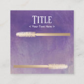 ラッシュメイクアップアーティスト金ゴールド&パープルロイヤリティパンチ ロイヤリティカード (正面)