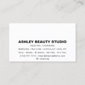 ラッシュメイクアップ爪、 ネイルスタイリカスタムスト金ゴールドバラ 名刺 (裏面)