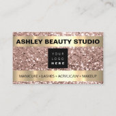 ラッシュメイクアップ爪、 ネイルスタイリカスタムスト金ゴールドバラ 名刺 (正面)