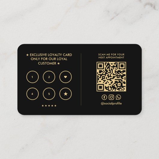 ラッシュメイクミニマルアップLash Techスクリプトロイヤリティ 名刺 (裏面)