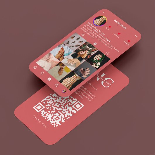 ラッシュメイクモダンアップアーティストコーラルインスタグラム 名刺