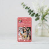 ラッシュメイクモダンアップアーティストコーラルインスタグラム 名刺 (スタンド正面)