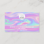 ラッシュメ気にークアップロゴホログラフィ絵を描ック 名刺 (裏面)