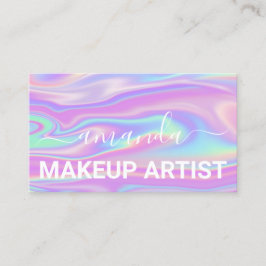 ラッシュメ気にークアップロゴホログラフィ絵を描ック 名刺