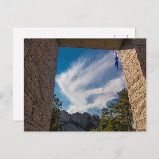 ラッシュモア山国立記念碑、サウスダコタ州 ポストカード (正面/裏面)