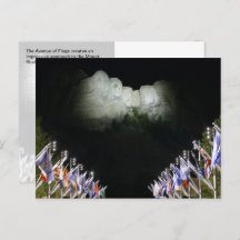 ラッシュモア記念碑 - 夕方の照明 - 