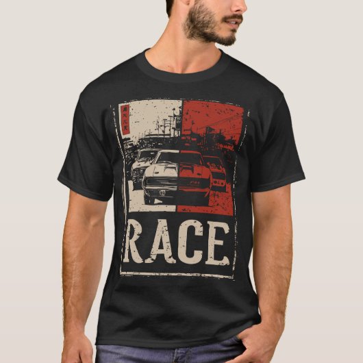 ラッシュライン – グリット&スモークの中都市速度 Tシャツ (正面)