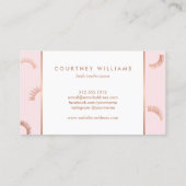 ラッシュラッシュの多くのサロンピンク/バラ金ゴールドロイヤリティ ロイヤリティカード (裏面)