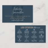 ラッシュリフトアフターケアの指示 名刺 (正面/裏面)