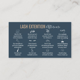 ラッシュリフトアフターケアの指示 名刺