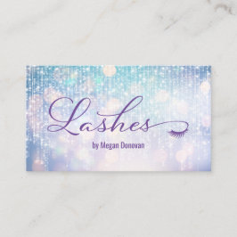 ラッシュロゴパープルとティール（緑がかった色）《写真》ぼけ味の輝き 名刺