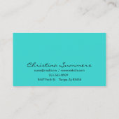 ラッシュロビンズエッグブルーグリッターまつげ目 名刺 (裏面)