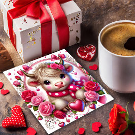 ラッシュローズハイランドカウバレンタインカード シーズンカード