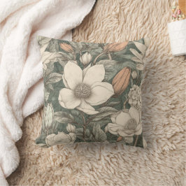 ラッシュヴィンテージマグノリアフローラ植物学 クッション