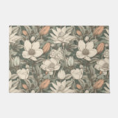 ラッシュヴィンテージマグノリアフローラ植物学 ドアマット (正面)