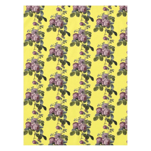 ラッシュヴィンテージラベンダーフローライエローテーブルクロス テーブルクロス (正面)