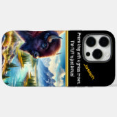 ラッシュ川によるバッファロー放牧 Case-Mate iPhoneケース (裏面 (横))