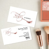 ラッシュ美しいメイクアップガールラッシュエクステンションエレガントB 名刺