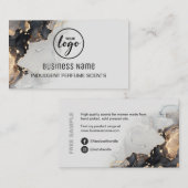 ラッシュ金ゴールド静脈香料 名刺 (正面/裏面)