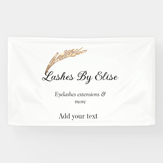 ラッシュ（まつげ）サロン - 名前・連絡先・SNS・ウェブサイトを追加 横断幕 (横)