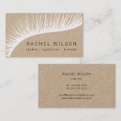 ラッシュ·クラフ素朴ト·化粧·アーティストまつげ 名刺 (正面/裏面)