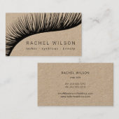 ラッシュ·クラフ素朴ト·化粧·アーティストまつげ 名刺 (正面/裏面)