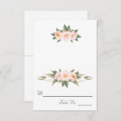 ラッシュ ピンク ピオニー フラワーエスコート 招待状 (正面/裏面)