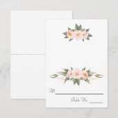 ラッシュ ピンク ピオニー フラワー エスコート 招待状 (正面/裏面)