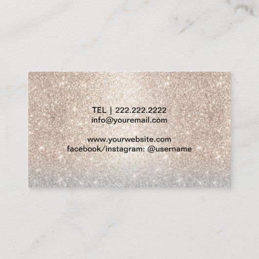 ラッシュ&ブローズマイクロブラディングサロンラグジュアリー金ゴールド 名刺 (裏面)