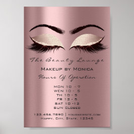 ラッシュ メイクアップ アーティスト グリッター ビューティー エッグプラント スパーク ポスター