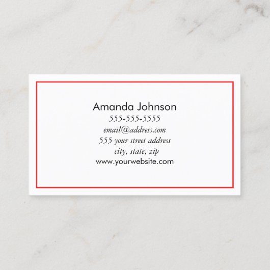 ラッシュ&口紅化粧 名刺 (裏面)