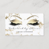 ラッシュ、美しいSnapchat、Instagram金ゴールド大理石 名刺 (正面)