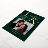 ラッシージョイフォイルホリデーカードクリスマスカード 箔シーズンカード (回転した状態)